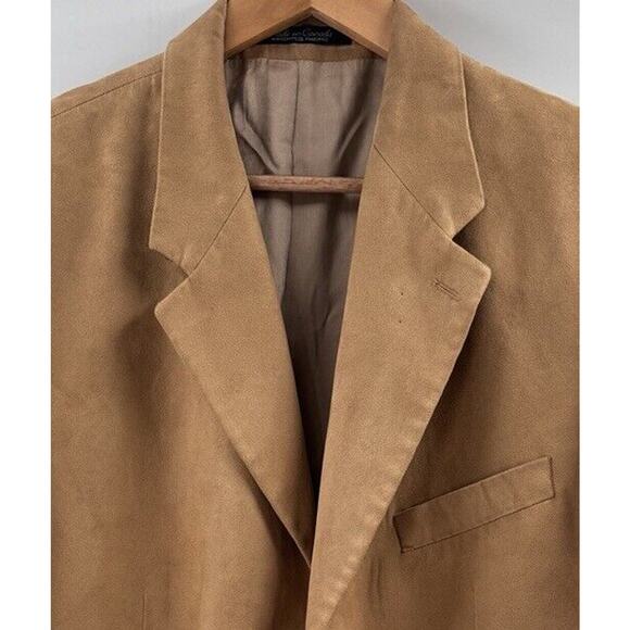 Lord & Taylor Fifth Ave Men Brown Camel Blazer Sport‎ Coat 44R Corp Classic - Picture 4 of 15